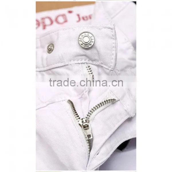 2014 Men Slim White New Design Jeans Pants photo-4