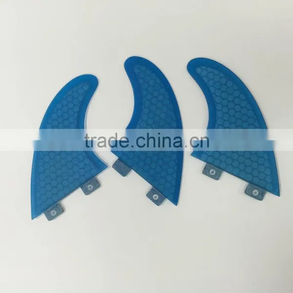 Quilhas FCS G5 Fin Blue Fiberglass Fins Customized Color Fin photo-3