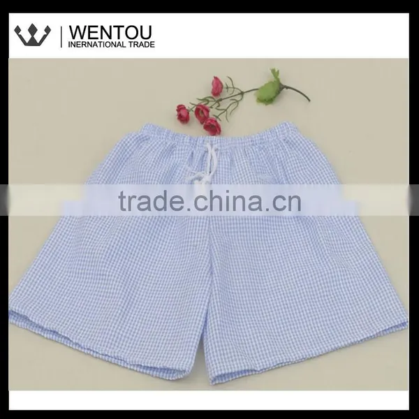 Monogrammed Seersucker Boy Swim Shorts photo-2
