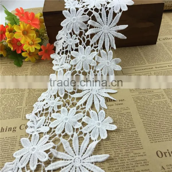 Water Soluble Embroidery Lace Trim High Quality Lace photo-2
