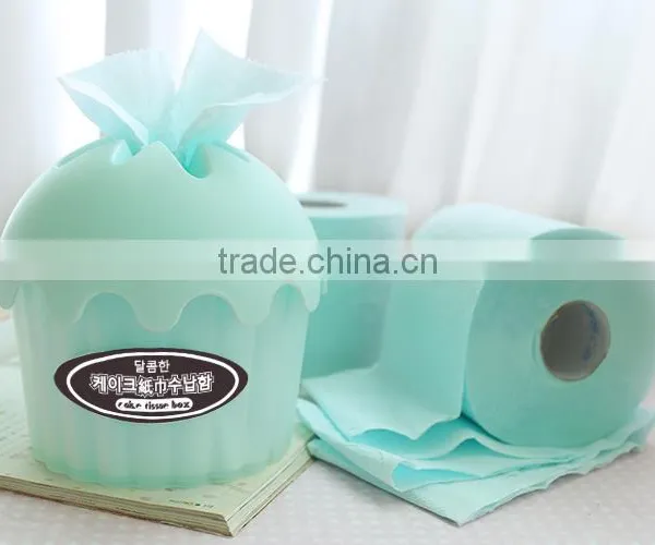 Creative Small Mini Cake Shaped Plastic Tissue Paper Box Holder photo-2