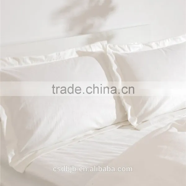 2017 NEW DESIGN SUPER SOFT MICROFIBER MILK WHITE 4PCS BEDDING SET photo-2