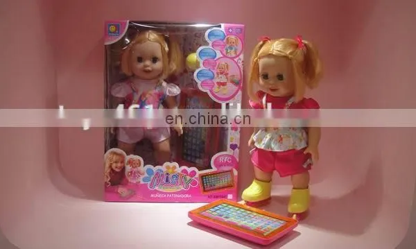 16 "induction Doll (with a Bell, Bottle, Pacifier) ,lovely Baby Doll With Smell photo-2