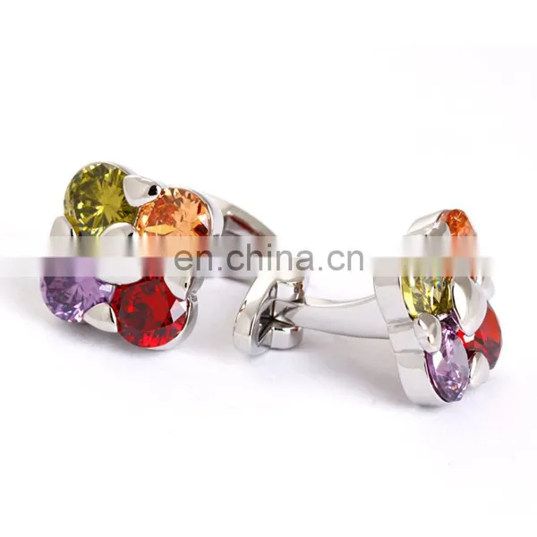 Wedding Cufflinks Colorful Crystal Luxury Style for Shirt photo-2