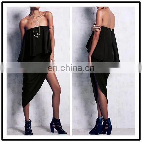 Guangzhou Clothes Shopping Websites Strapless Sexy Dress Club Wear Summer NT6750