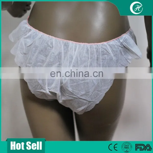 Disposable PP Nonwoven Printed Ladies Panties Ladies Briefs photo-2