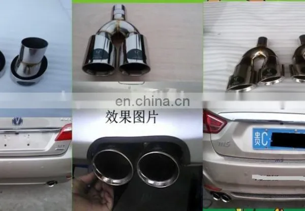 Stainless Steel Brushed Finish Dual Exhaust Tips photo-2
