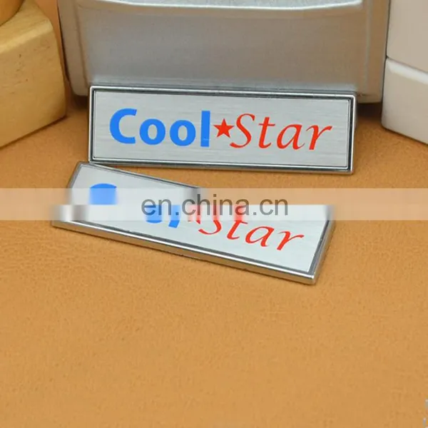 ABS Emboss Custom Raised Logo Sticker photo-5
