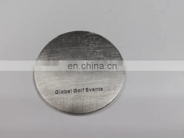 Golf Souvenir Iron Coin in Die Cast Process, Antique Silver Plating and Soft Enamel Technique photo-2