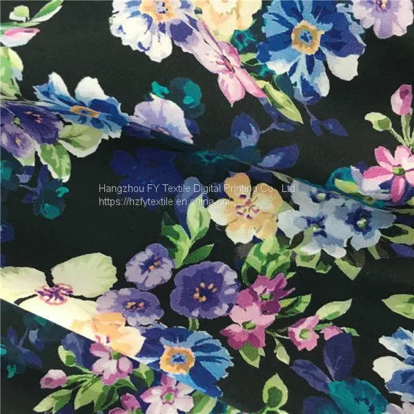 Hot Sale 100%Cotton Border Digital Print Dress Fabric photo-4