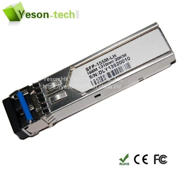 Гигабитный Ethernet оптический трансивер SFP двунаправленный с пропускной способностью 1,25 Гбит/с, дальность передачи 20 км