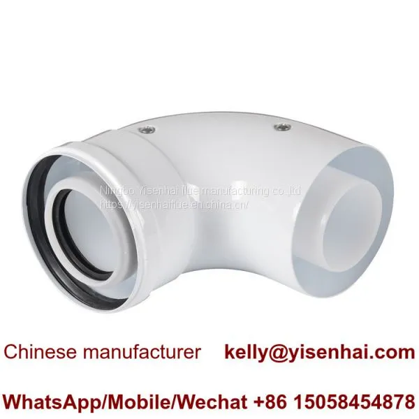 60/100 mm Aluminum Coaxial Smoke Exhaustion Accessories for Wall-Hung Gas Boilers Pipe