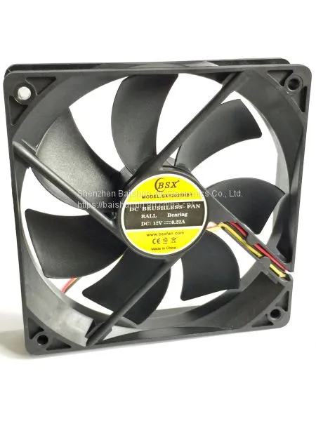 120mm 120x120x25mm dc 5v/12v Mini Fan 12025 Small Brushless Axial Air Ultra Evaporative Air Cooler photo-3