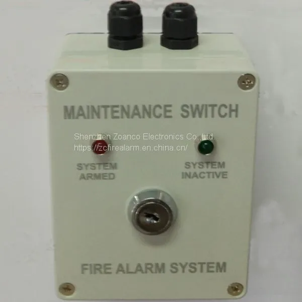 Conventional Maintenance Switch MAINTENANCE panel key switch for fire fighting system
