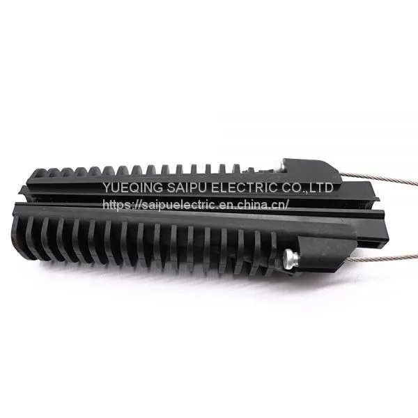 ADSS Cable Plastic Wedge Type Anchor Strain Clamp Dead End Clamps With ss Wire and Plastic Body photo-2