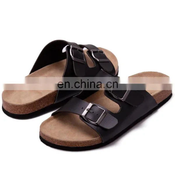Classic Cork Stock Arizona Unisex Leather Sandal Custom Casual Wear Amazon Cork Outdoor Beach Sandals Slippers photo-6