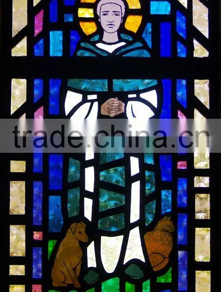 Stained Glass of Church Pattern for Interior or Exterior Decoration photo-2
