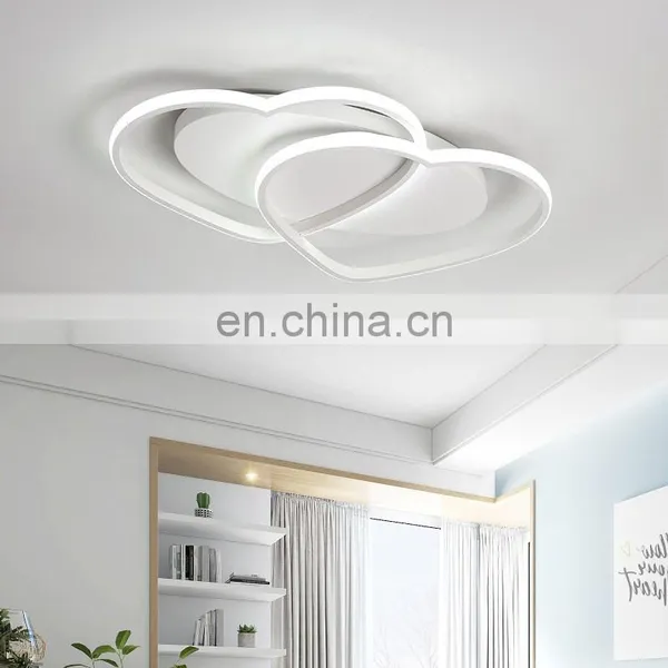 New Design Love Wedding Room Ceiling Lamp Aluminum Creative Chandelier Bedroom Lamp photo-4