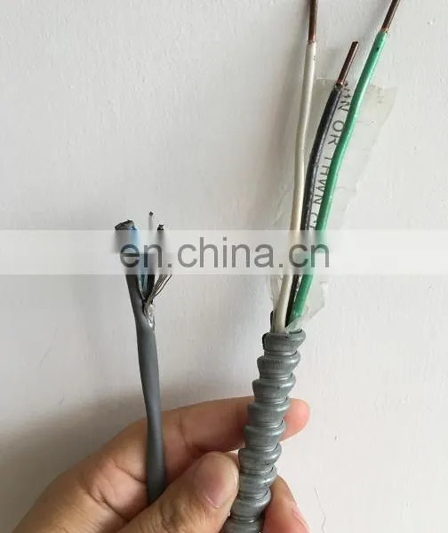 Explosion Proof Instrument Cable 1pair AWG16 With CORRUGATED METAL ARMOR OF AC Galvanized photo-2