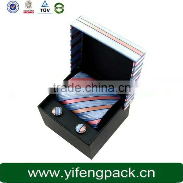 Plain Black Paper Gift Box With Stamped Logo, Paper Gift Box for Bow Tie Packaging photo-5