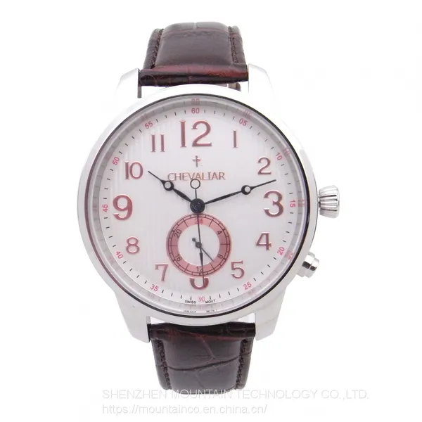 Stainless Steel Fashion Watches Genuine Leather Multi-function Quartz Man Watch photo-3