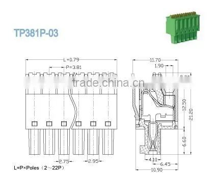 Termin Block 2P - 22P 3.81mm Pluggable Terminal Block Connectors for Power Supply Female Sockets photo-2