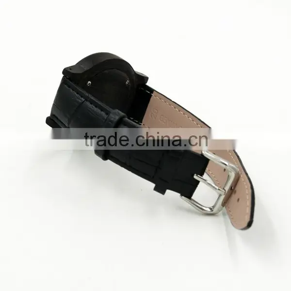Wholesale Fashion Wood Watch Men Custom Logo Wrist Watch With Genuine Leather Band photo-6