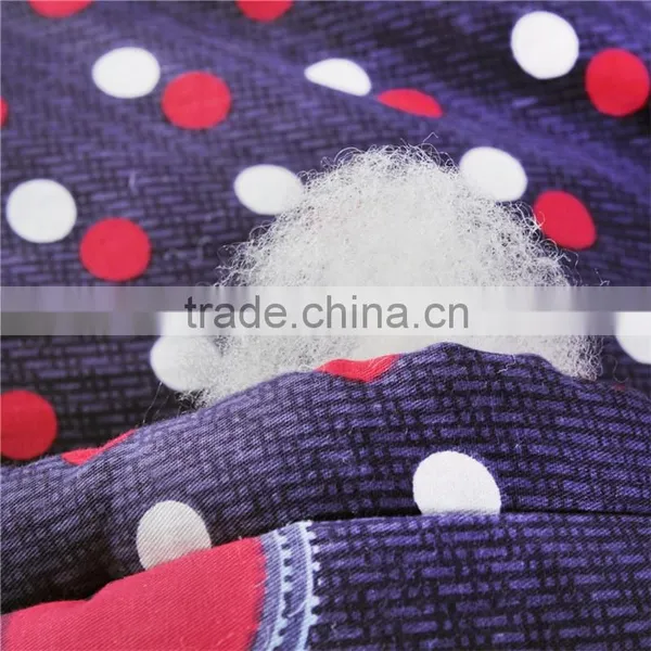 Purple Color Dot Design Polyester Filling Full Size Winter Warm Comforter photo-5