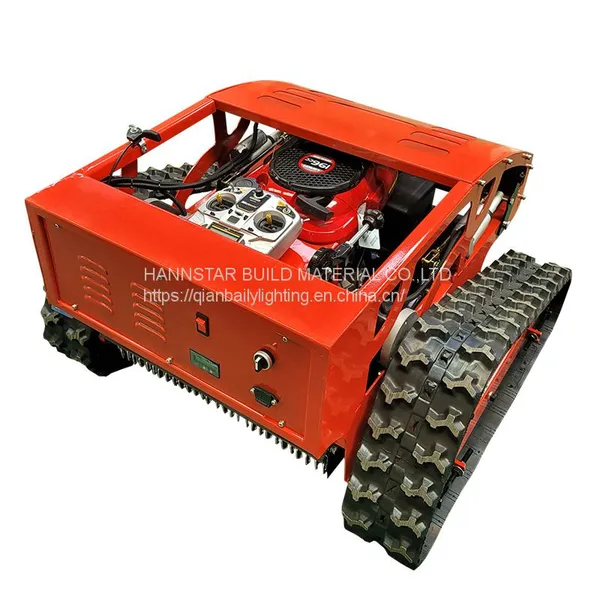 Track Lawn Mower Grass Cutter Machine Remote Control Gasoline Engine Lawn Mower photo-2