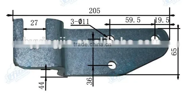 08137R Wing Opening Truck Trailer Door Hook photo-2