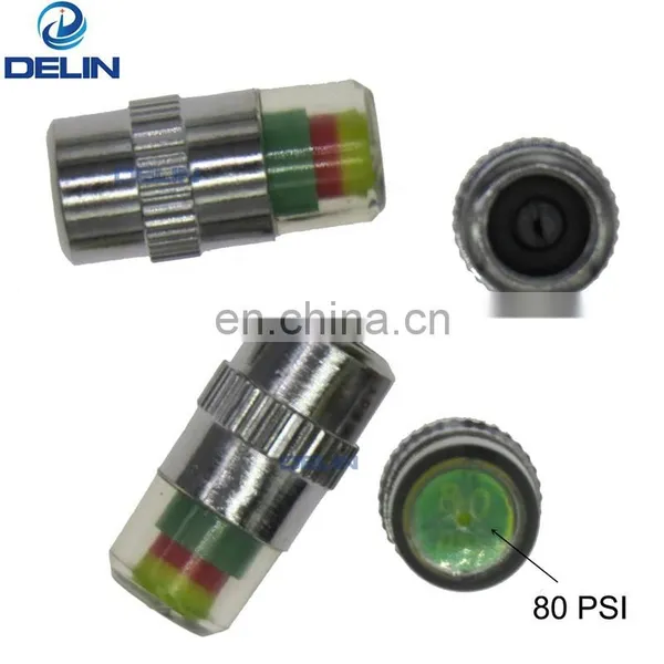50 65 80 PSI Truck High Pressure Safety Bar Air Alert Tire Pressure Indicator Caps 3 Color Eye Alert photo-4