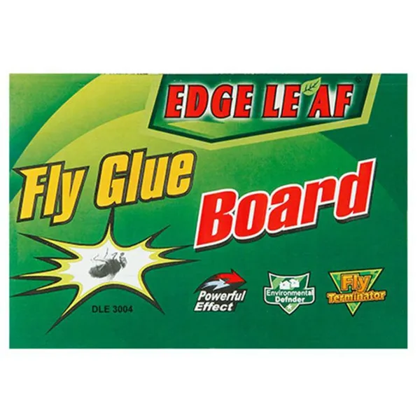 Dle-3004 Edge Leaf Fly Glue Board Catcher Green Paper Glue Traps