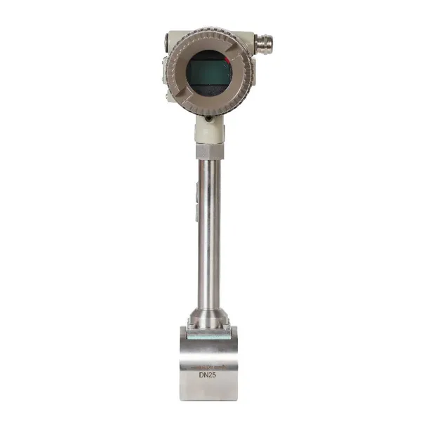 High Precision Industrial Wafer Type SUS304 Digital Vortex Air Fow Meter photo-4