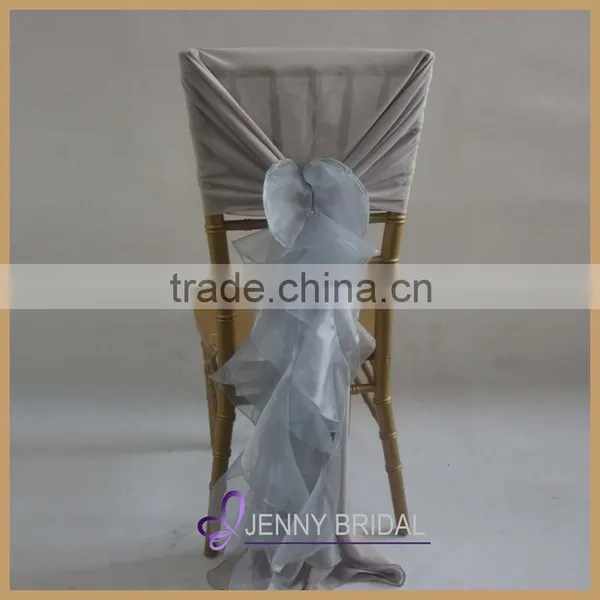 C003AL Fancy White and Violet Chiffon Organza Chiavari Chair Covers for Weddings photo-4