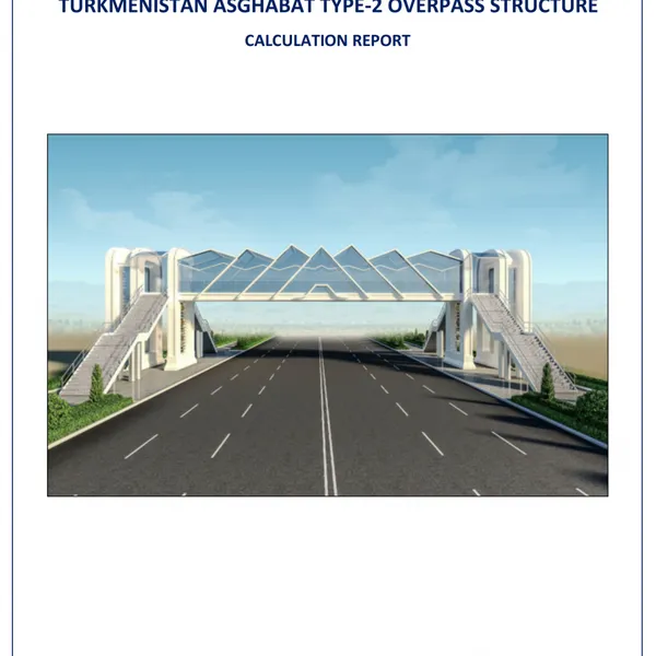 Steel structure overpass bridge