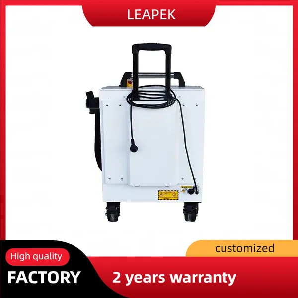 Mobile Trolley Case Rust Removal Surface 100W Laser Cleaning Machine for Metal Lazer Derusting Adopt JPT-100W Series Laser photo-5