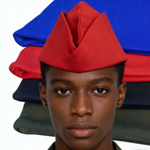 100% Polyester Soldiers Cap Stock Cheapest Black Red Blue Army Green 4 Colors