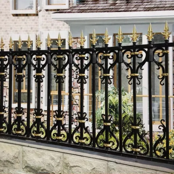 Decorative Zinc Steel Wire Fence Panels - Slotted Post Slat Rural Gate Fencing Galvanized