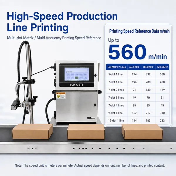 Edible Oil Carton CIJ Continuous Inkjet Printer for Outer Box Packaging Date Batch Lot Code Production Line Coding photo-2