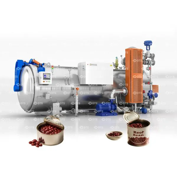 DTS Rotary Sterilization Retort Equipment for Red Beans Tinplate Can Packaging