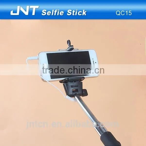 Silicon Selfie Stick Monopod With Silicon Handle,selfie Stick With Cable QC15 photo-2