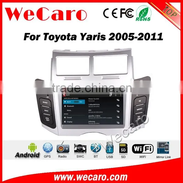 Wecaro WC-TY6221 Android 5.1.1 Car Navigation System for Toyota Yaris Sedan 2005-2011 Car Dvd Player Radio Gps Stereo Silver photo-4