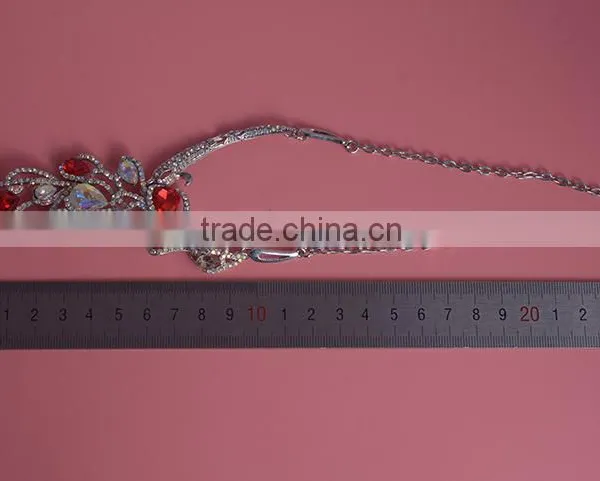 Bridal Phoenix Necklace and Earring Fashion Colorful Crystal Jewelry Set photo-5