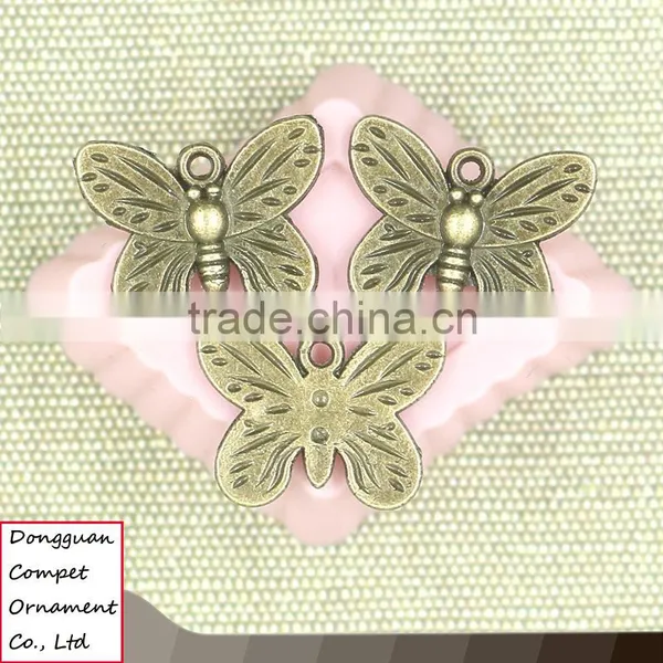 Wholesale Diy Jewelry Retro Manual Zinc Alloy Insect Butterfly Pendant photo-2