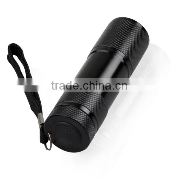 365nm UV Flashlight Battery Powered UV Flashlight 365nm With 9 Bulbs photo-4