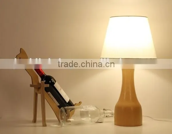 LED Wood Table Lamp LED Wood Table Light JK-879-14 Modern Concise Wooden Home Decorative Table Lamp Made in China photo-2