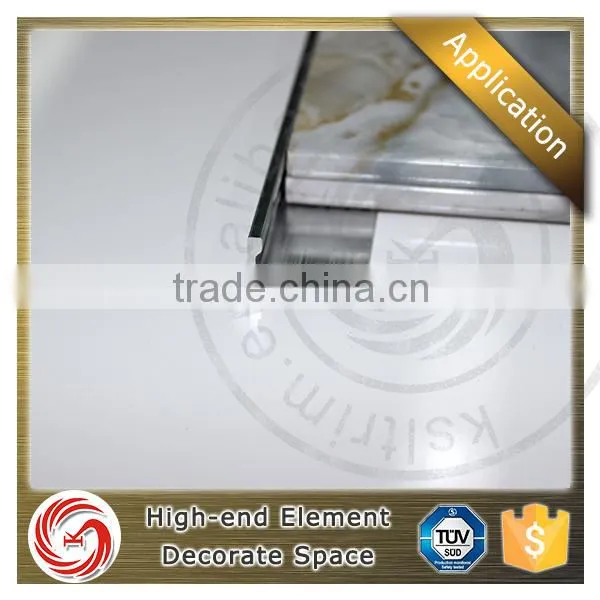 2016 Industrial Low Price Chromed Finish Aluminum Corner Tile Trim for Interior Tile Protection photo-3