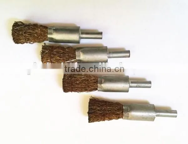 Steel Wire Type Brush With Shaft,steel Wire Cup Brush photo-3