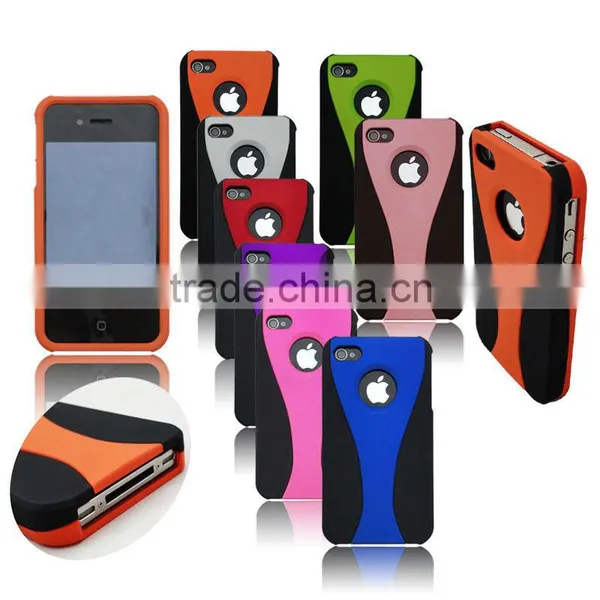 Wineglasses Cup Design With 3-Pieces Clip-on Cover Hard Protective Case for IPhone 4 4S Case
