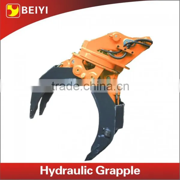 BEIYI Hydraulic Rotary Log Grapple, Log Grapple for Excavator Spare Parts Supplier's Choice photo-3